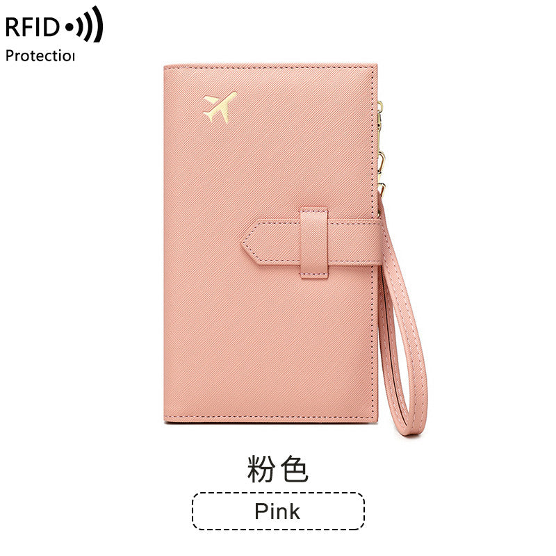 RFID Anti-magnetic Passport Holder Multifunctional Long Ladies Wallet