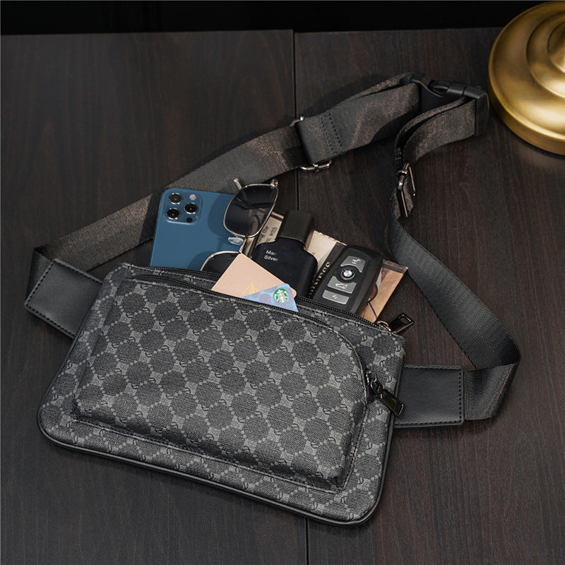 Fashion Men's Versatile Waist Crossbody Chest Crossbody Phone Bag For Men