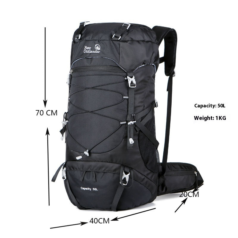 Backpack Outdoor Mountaineering Bag Large Capacity Nylon Travel Camping Hiking Climbing