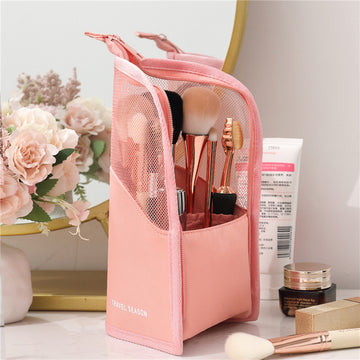 Travel Waterproof Makeup Brush Case Holder Cosmetic Bag