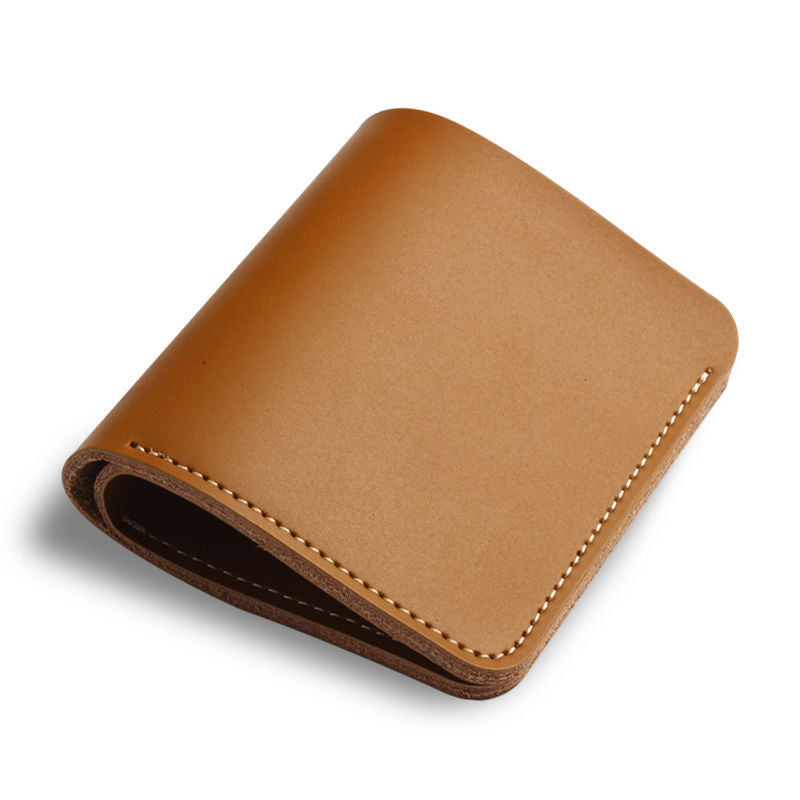 Men's Short Two-layer Leather Wallet