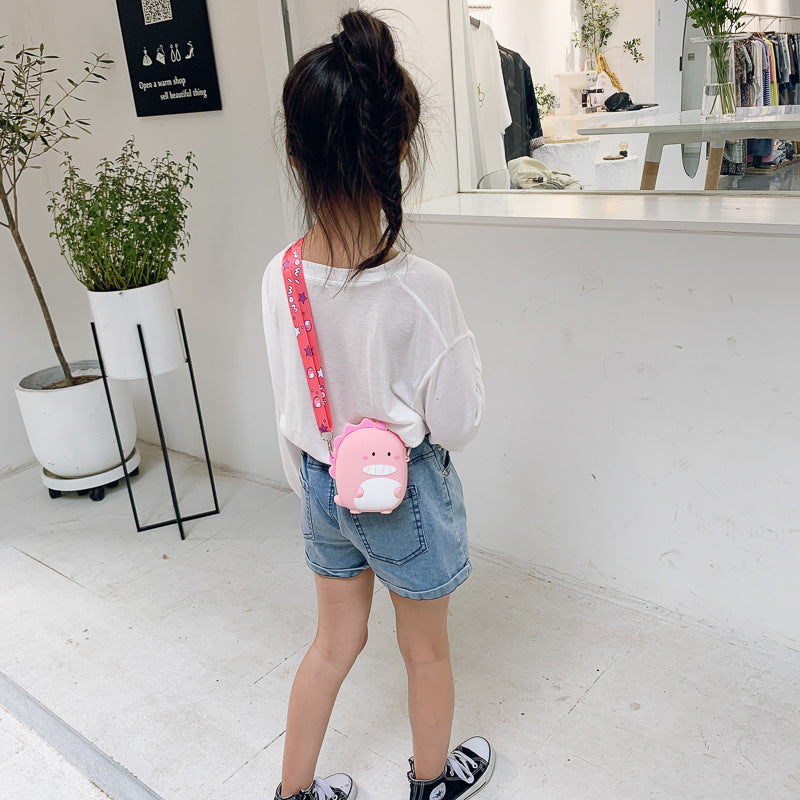 Silicone Small Bag Cartoon Dinosaur Shoulder Bag