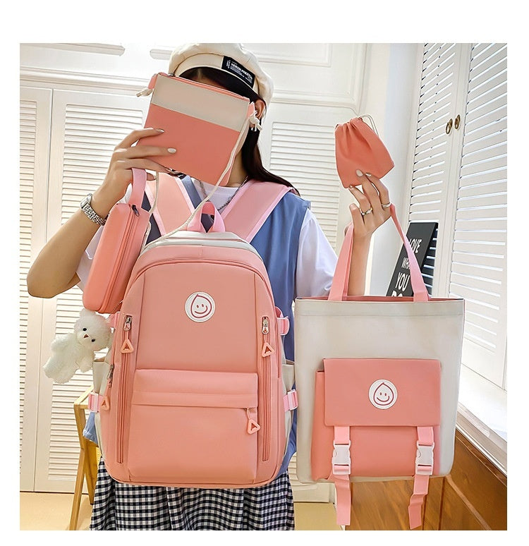 Leisure Student Backpack Five Piece Set