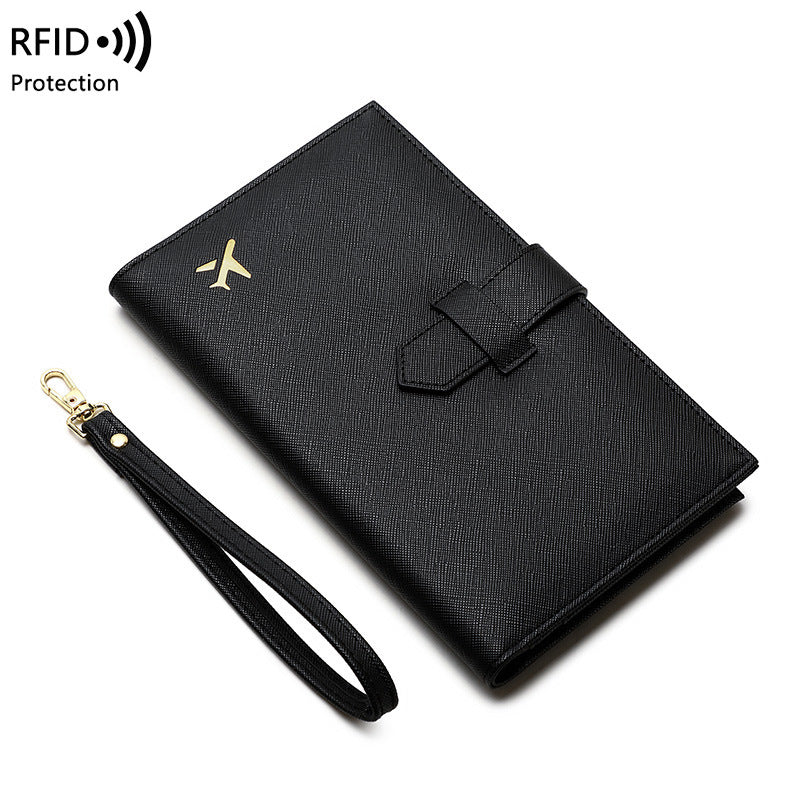 RFID Anti-magnetic Passport Holder Multifunctional Long Ladies Wallet