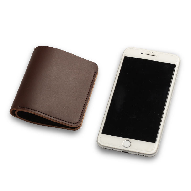 Men's Short Two-layer Leather Wallet