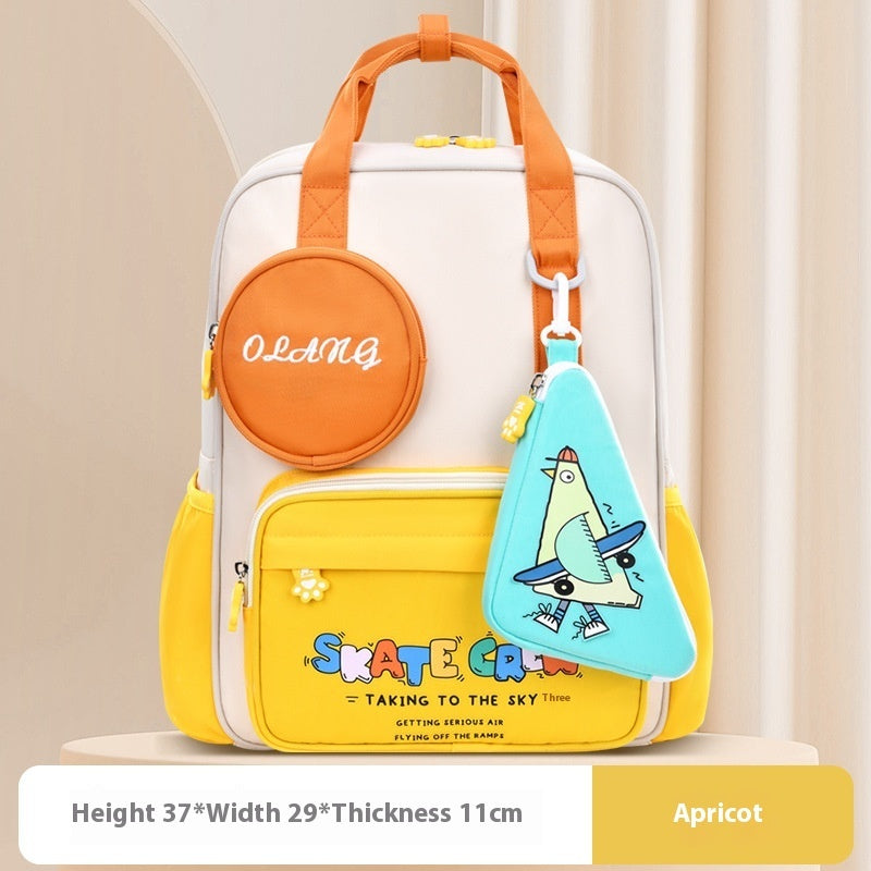 Primary School Student Schoolbag Cute Female Spine-protective Backpack Waterproof