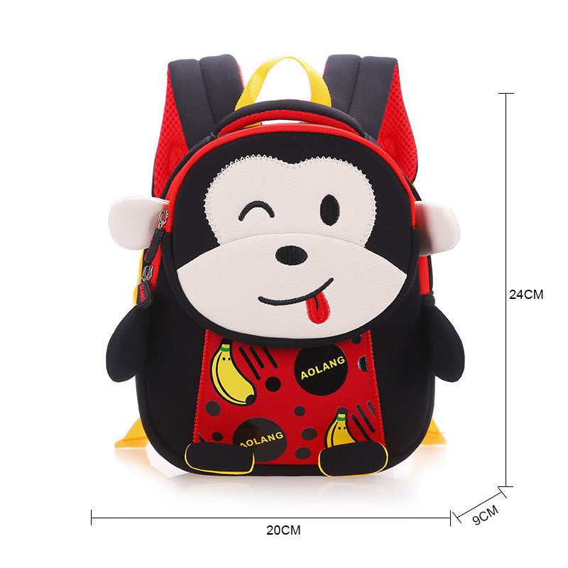 New Korean Cartoon Schoolbag For Kindergarten 1-3-6 Years Old Anti-lost