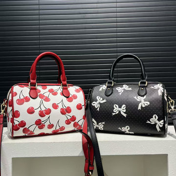 Women’s Soft Leather Handbag – Cute Patchwork, Easy to Match