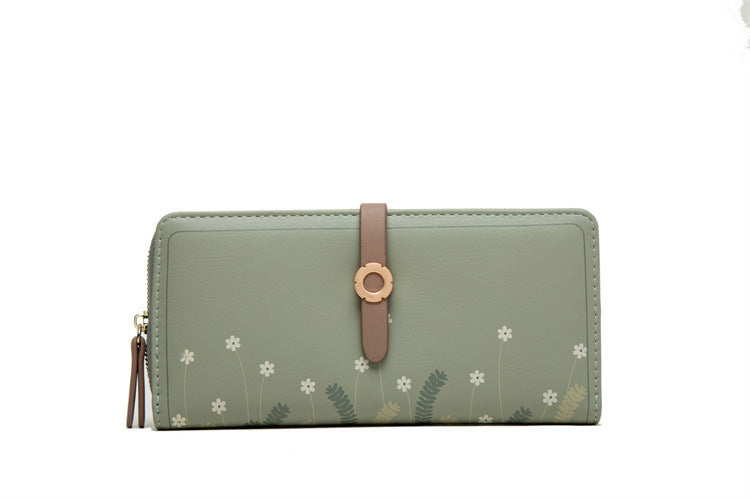 New Wallet Women's Long Printed Buckle