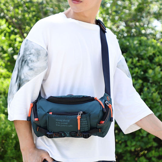 Men's Multi-functional Shoulder Crossbody Outdoor Sports And Casual Biking Mountain Climbing Large Capacity Waist Bag