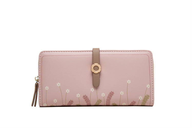 New Wallet Women's Long Printed Buckle