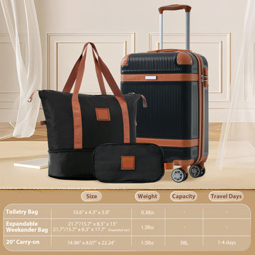 Hard Shell Luggage Set 3-piece Set