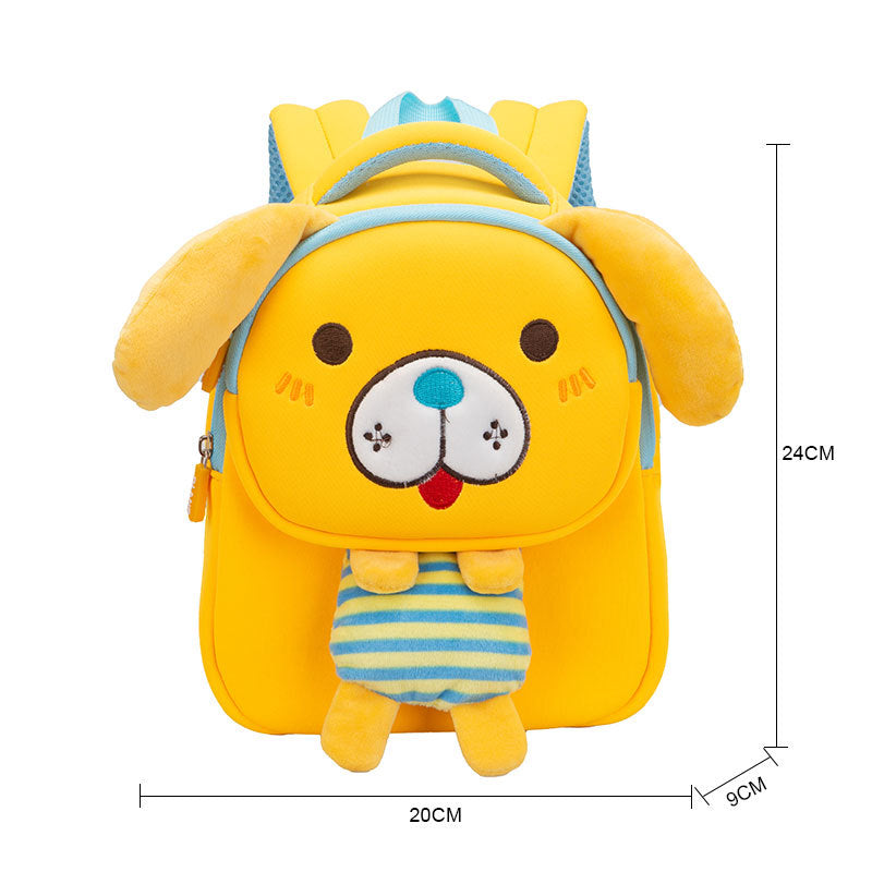 New Korean Cartoon Schoolbag For Kindergarten 1-3-6 Years Old Anti-lost