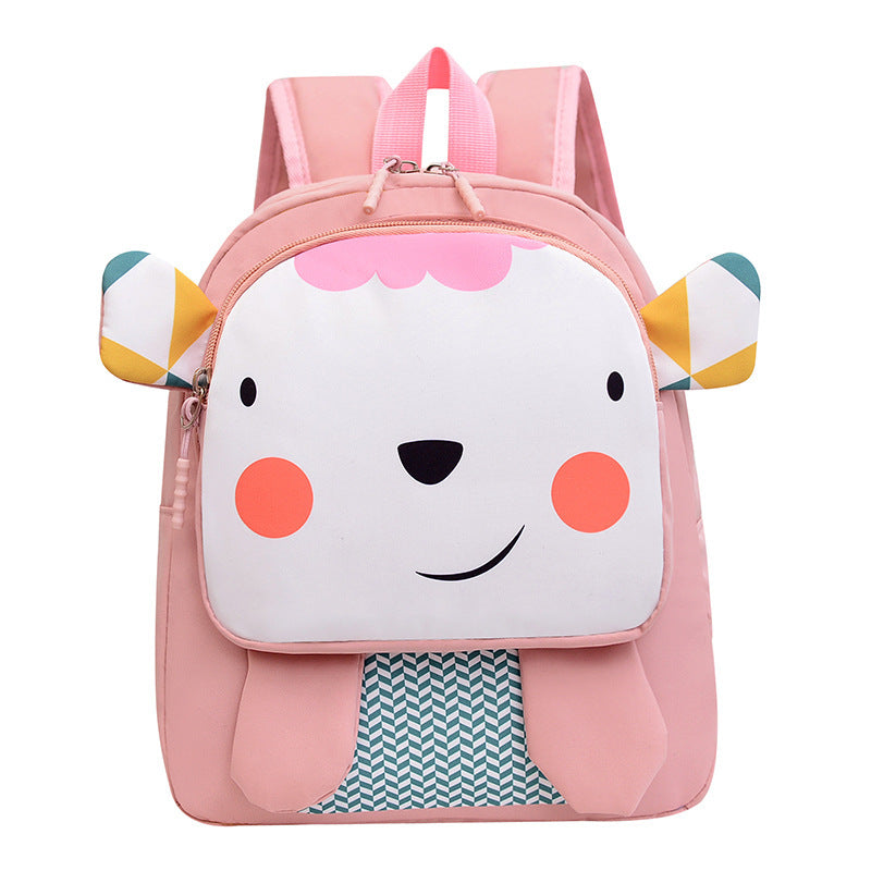 Kindergarten Fashion Burden Alleviation Backpack Cute Animal Image Macaron Color