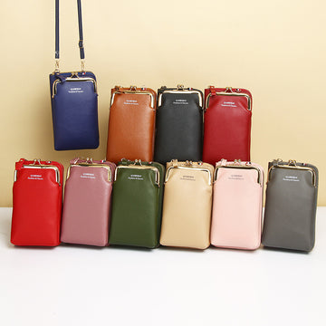 Mobile Phone & Wallet Crossbody Bag for Women – Vertical Multi-Function