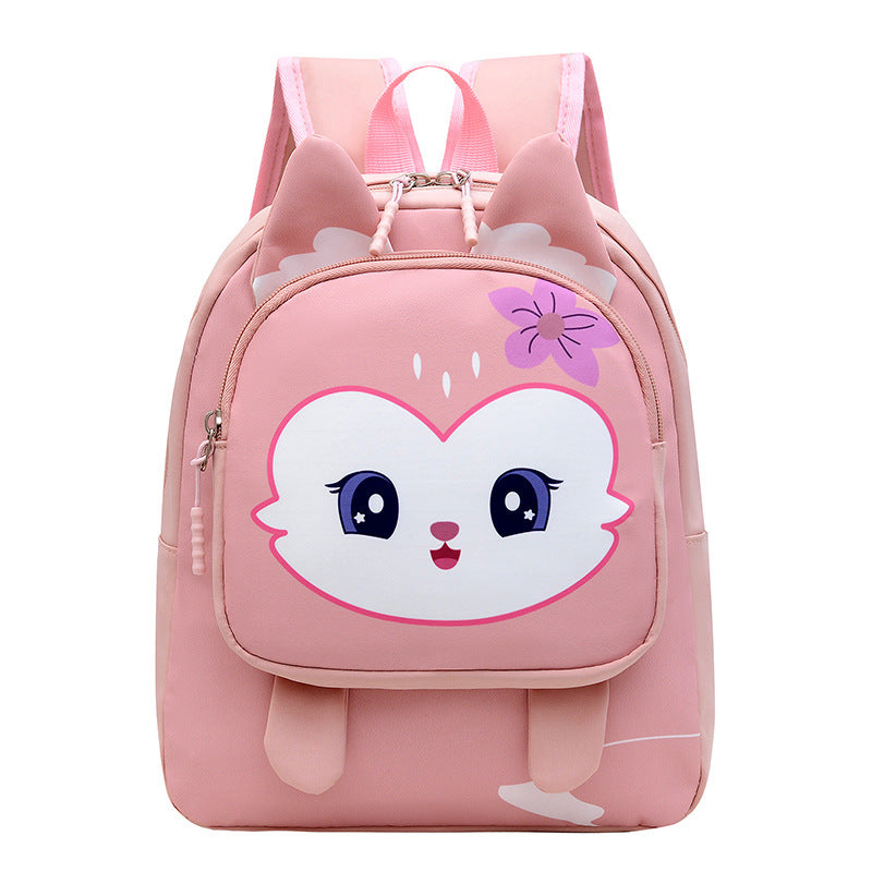 Kindergarten Fashion Burden Alleviation Backpack Cute Animal Image Macaron Color