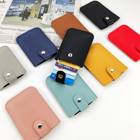 Stackable Pull-out Card Holder Multi-card Slot Portable Pu