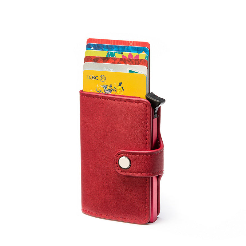 Antimagnetic Antitheft Card Holder Retro Multifunction