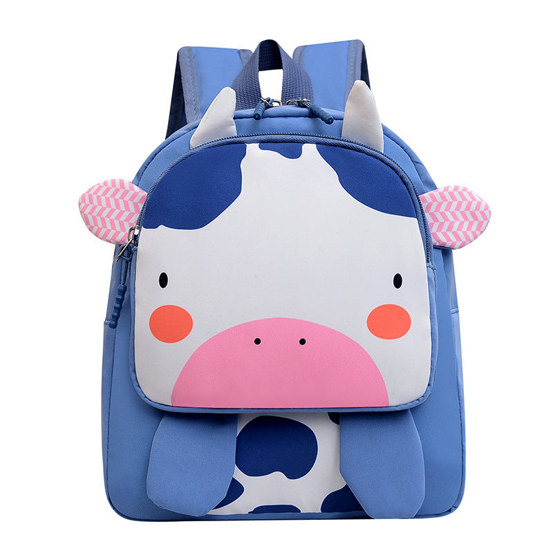 Kindergarten Fashion Burden Alleviation Backpack Cute Animal Image Macaron Color