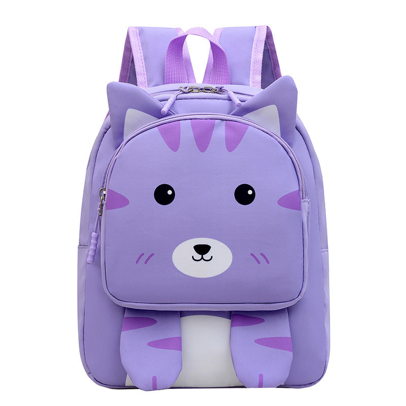 Kindergarten Fashion Burden Alleviation Backpack Cute Animal Image Macaron Color